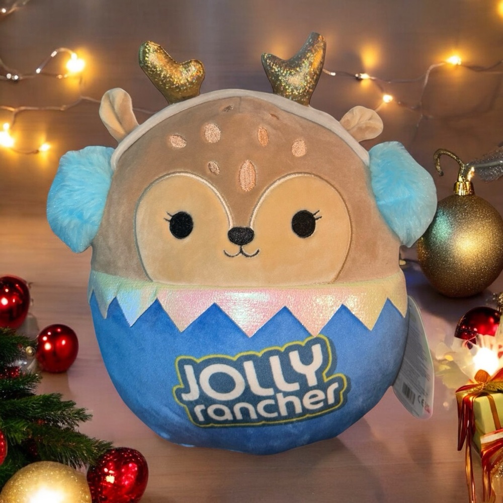 8-inch Holiday Dawn (Jolly Rancher) the Fawn Squishmallows - Picture 1 of 4